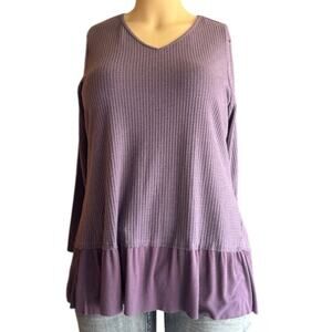 Studio 1886 (AVON) Casual Top Size 1X in Purple